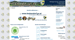 Desktop Screenshot of leobendorf.gv.at